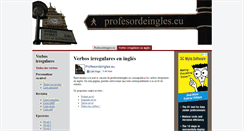 Desktop Screenshot of profesordeingles.eu